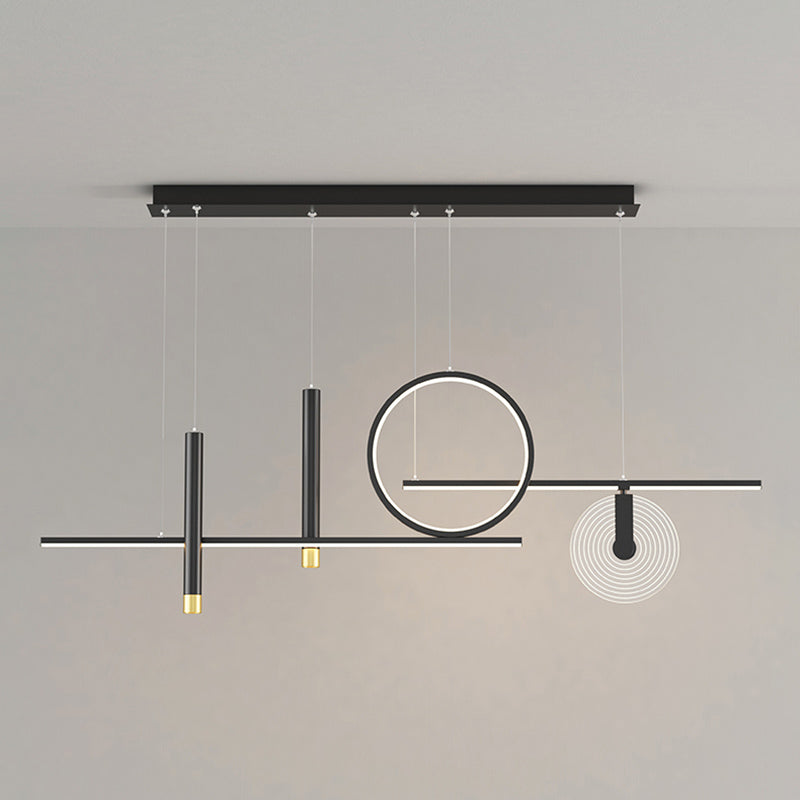 6 légers îlots de cuisine pendentif pendentif linéaire éclairage suspendu suspendu