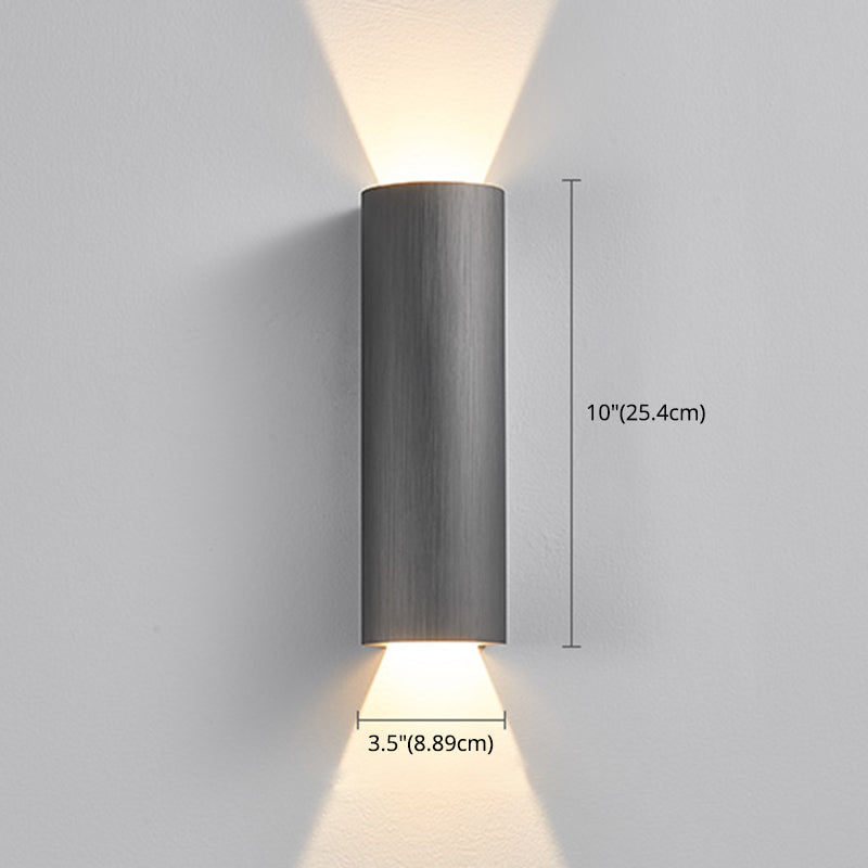 Luminaire de murs de cylindre de style moderne Lumière luminaire en aluminium Lights