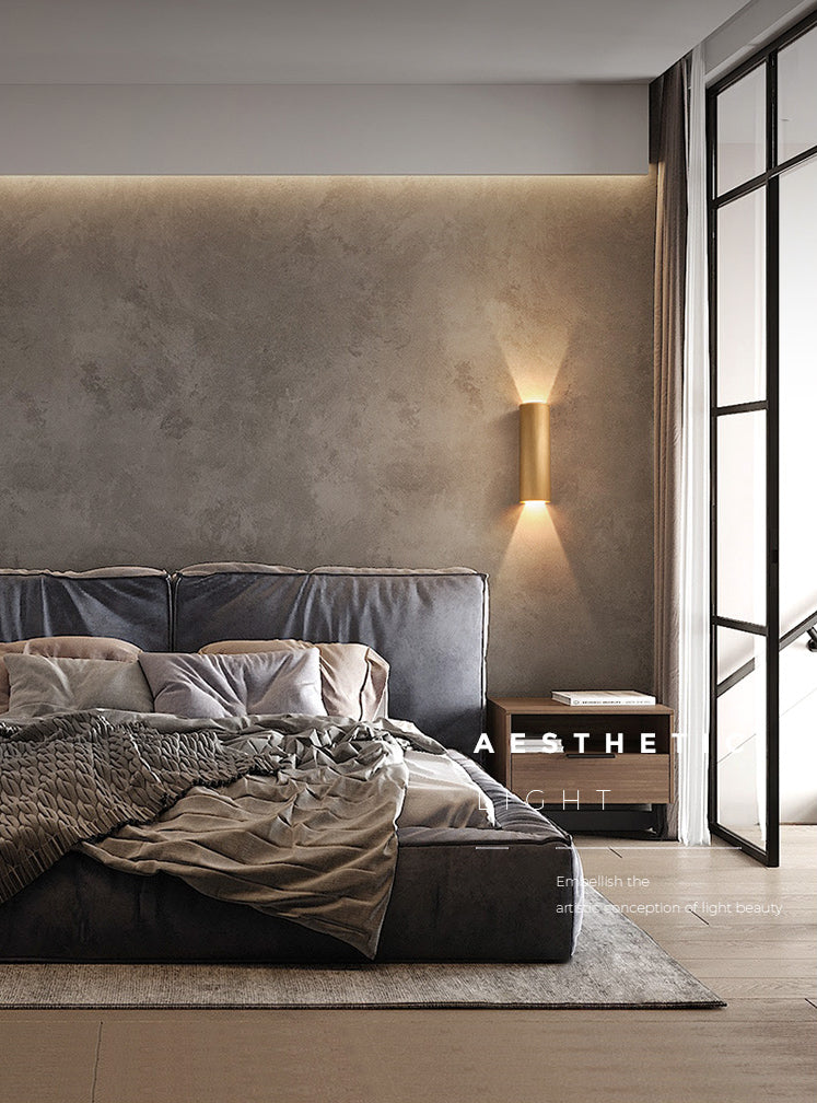 Luminaire de murs de cylindre de style moderne Lumière luminaire en aluminium Lights