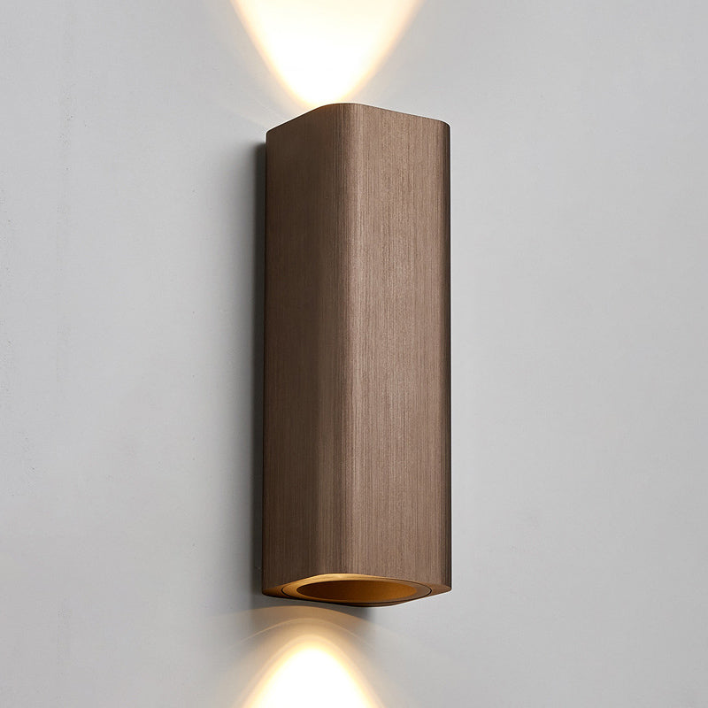 Rectangle Wall Lighting Fixtures Modern Style Aluminum 2-Lights Wall Mount Lamp