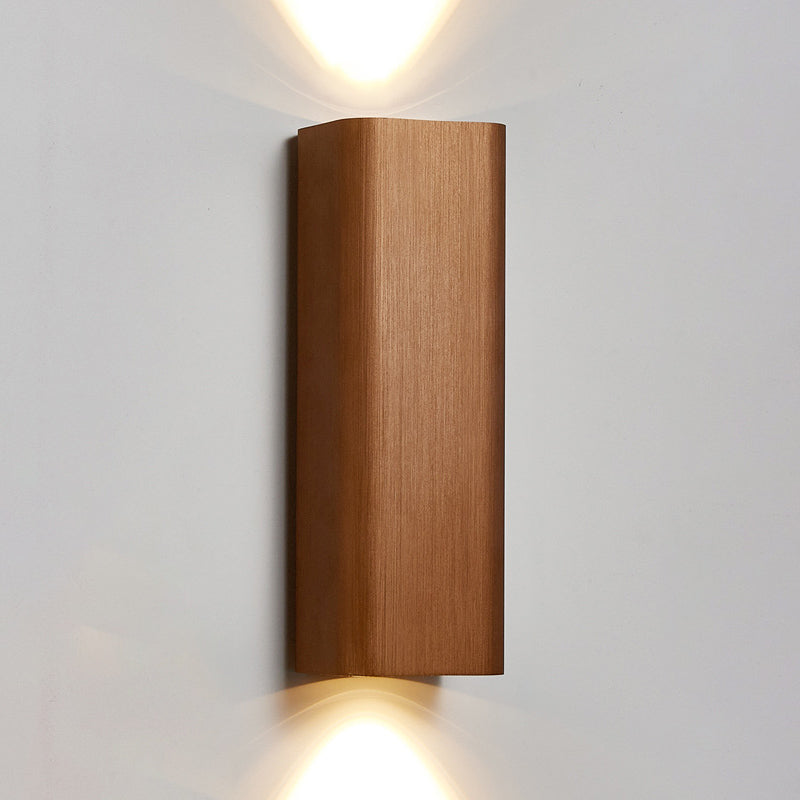 Rectangle Wall Lighting Fixtures Modern Style Aluminum 2-Lights Wall Mount Lamp