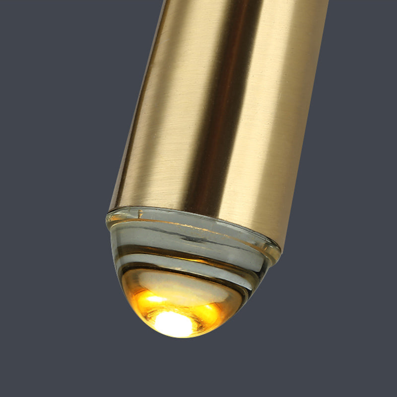 Tapered Brass Sconce Light Fixture Modern Style 1-Light Wall Mounted Lighting