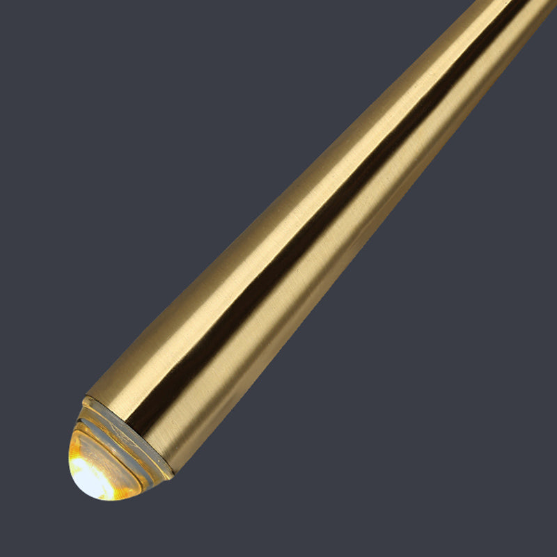 Tapered Brass Sconce Light Fixture Modern Style 1-Light Wall Mounted Lighting