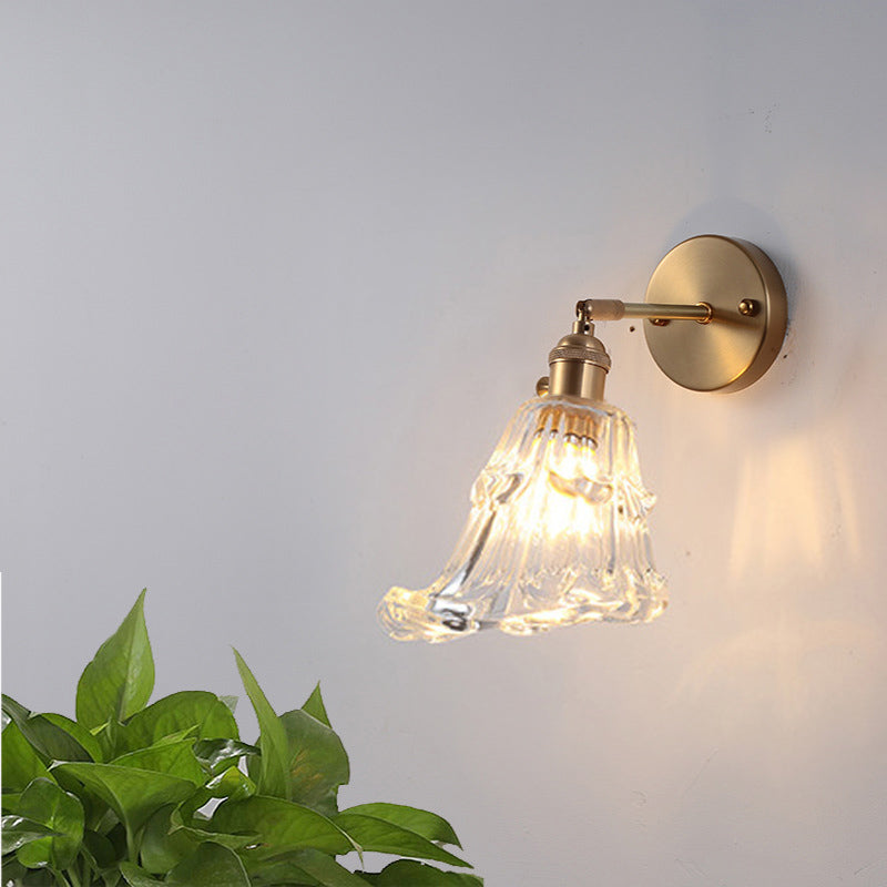 1-Licht geometrische Wandleuchten moderne einfache Style-Glas-Wandbeleuchtung in Gold