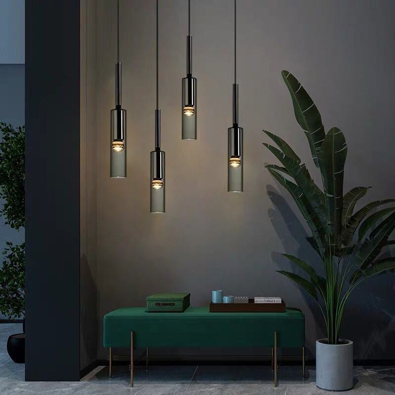 1-Ligth Crystal Pendant Lighting Fixtures Minimalism Ceiling Pendant for Dining Room