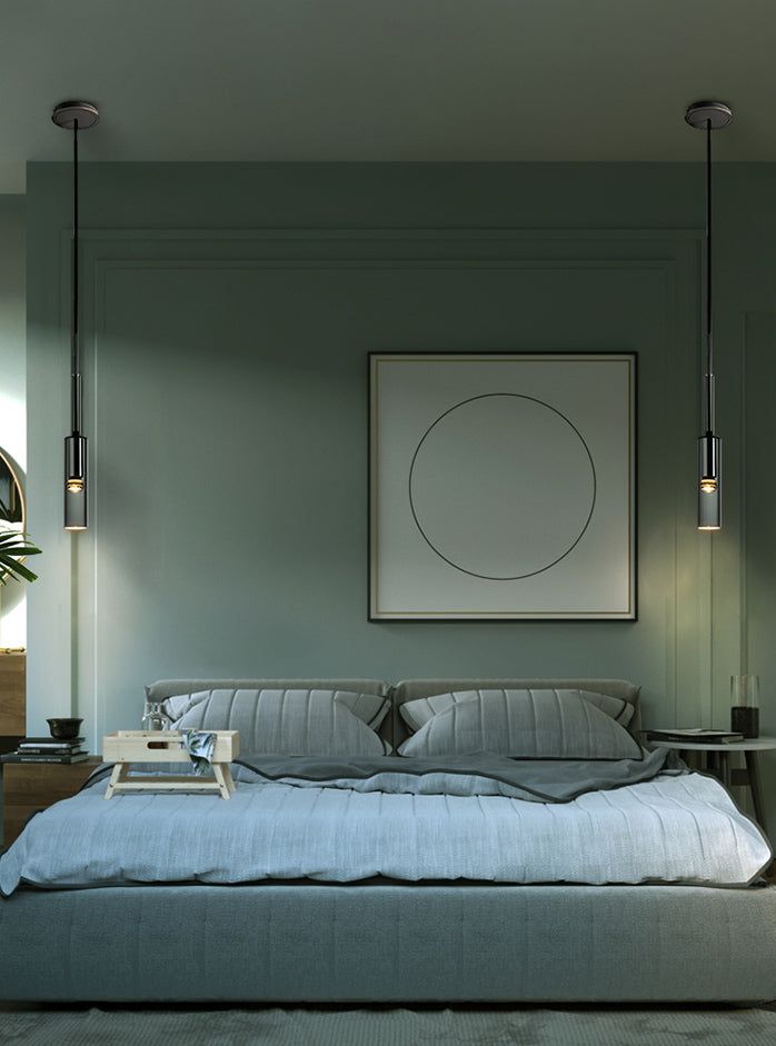 1-Ligth Crystal Pendant Lighting Fixtures Minimalism Ceiling Pendant for Dining Room