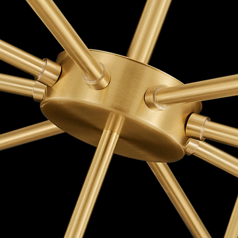 Gold Contemporary Hanging Light Kit Crystal Ceiling Light for Dining Room