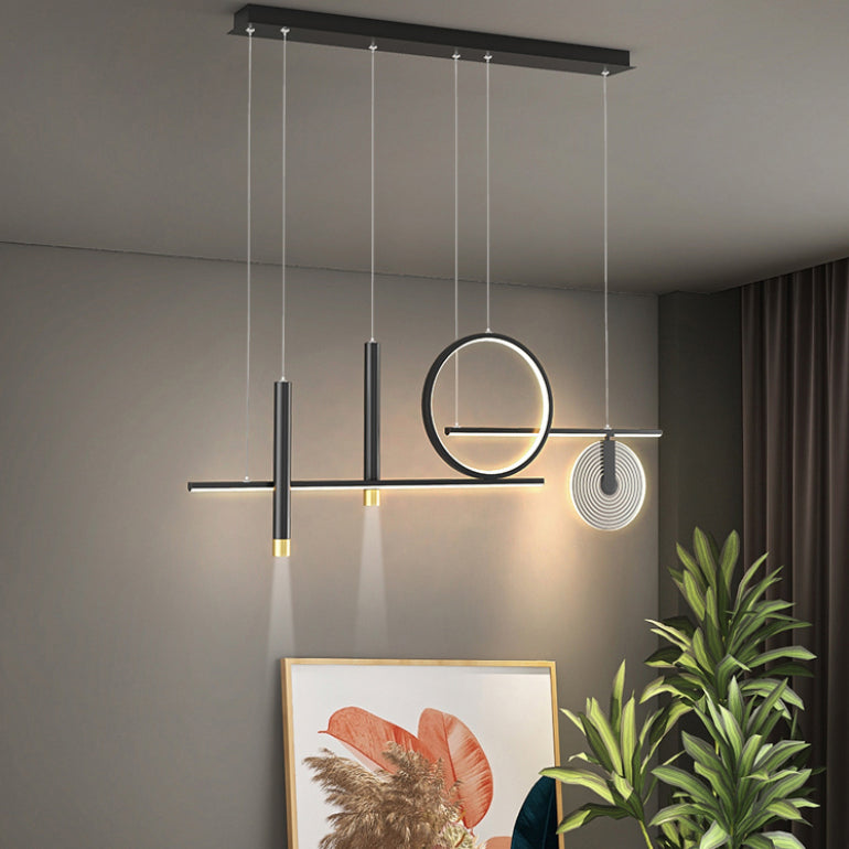 6 légers îlots de cuisine pendentif pendentif linéaire éclairage suspendu suspendu