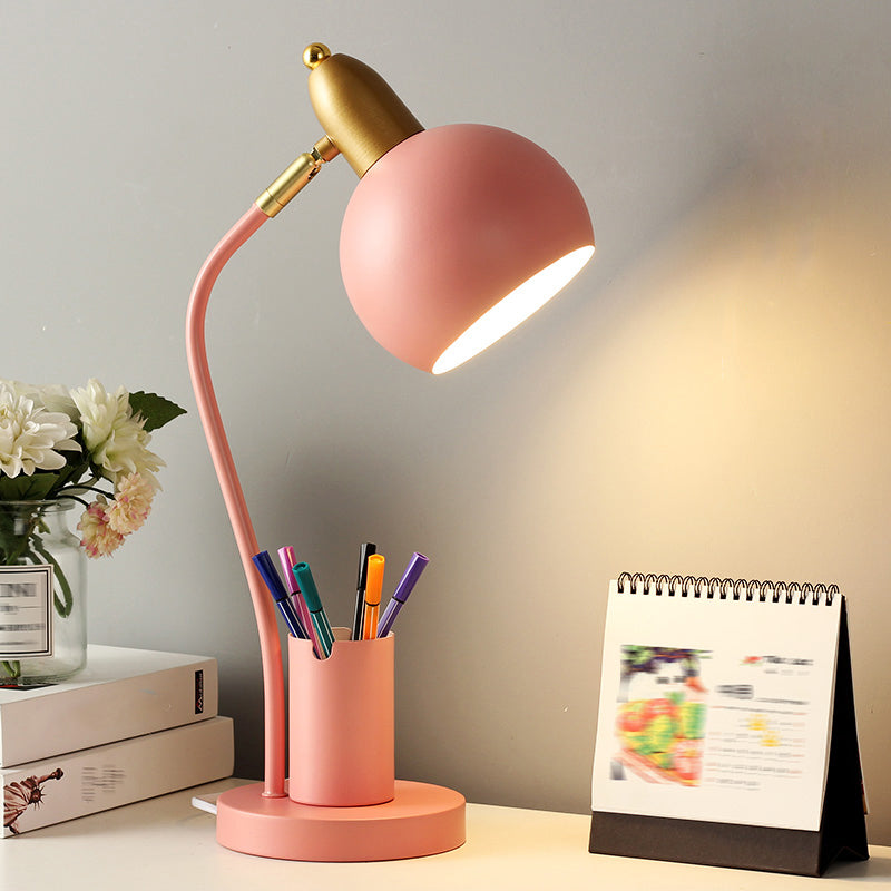 Macaron Simplicity Globe tafellamp Metallic nachtkastje lamp voor slaapkamer