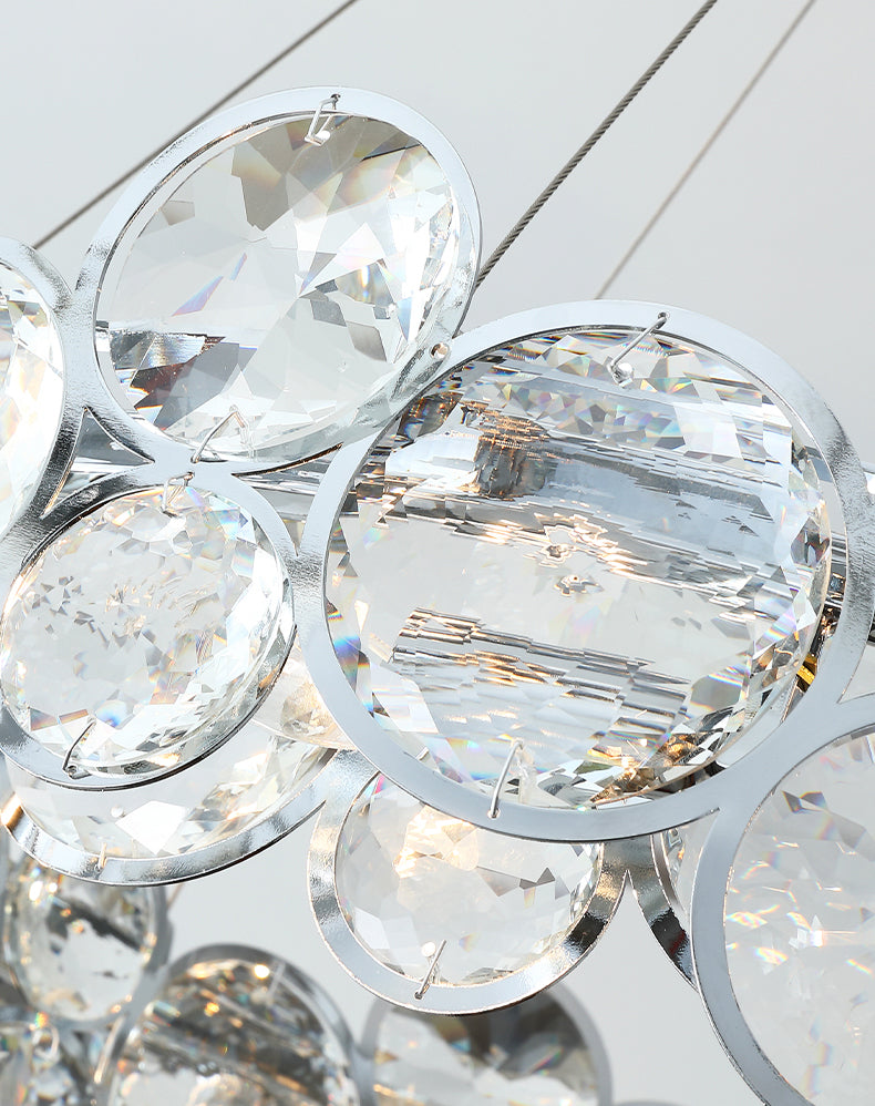 Bubbles Shape Crystal Chandelier Light Modern Style Dining Room Pendant Light