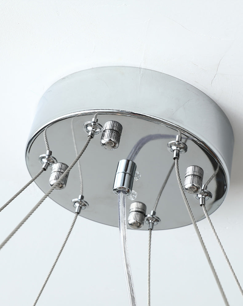 Bubbles Shape Crystal Chandelier Light Modern Style Dining Room Pendant Light