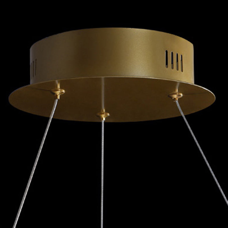 Ring Modern Chandeliers K9 Crystal LED Chandelier Lighting Fixtures for Living Room