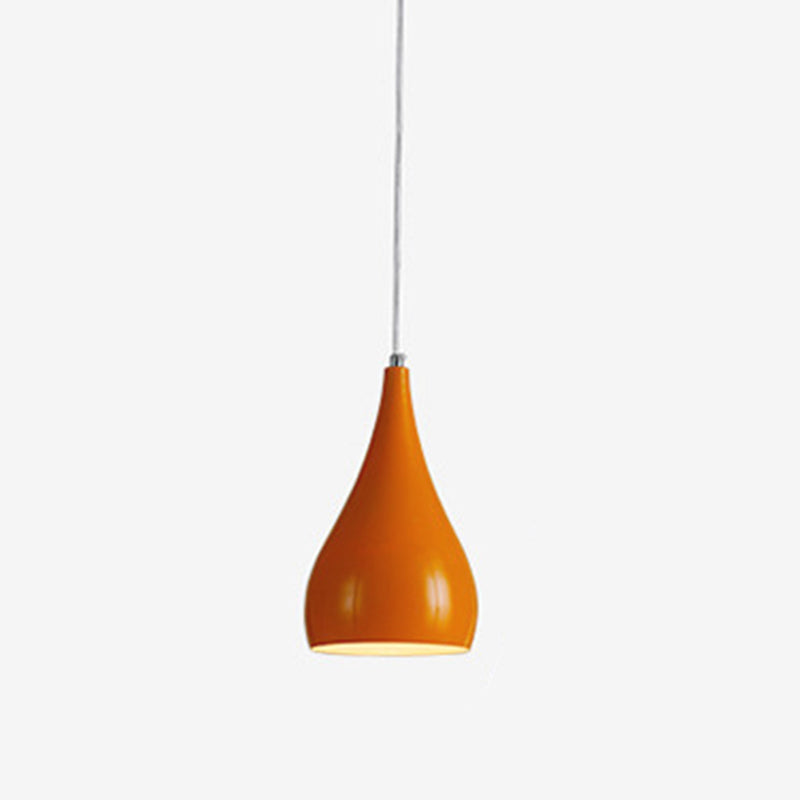 Macron Color Metal Hanging Light Nordic Style Pendant Light Cone Shape Hanging Light for Kitchen