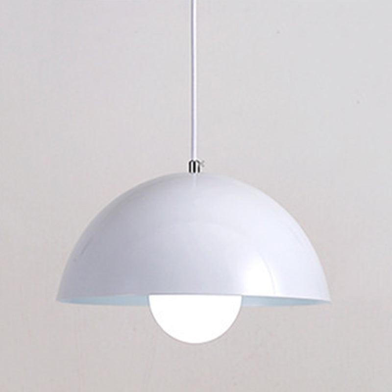 Dining Room Macron Hanging Light Bowl Shape Single Light Metal Modern Pendant Light