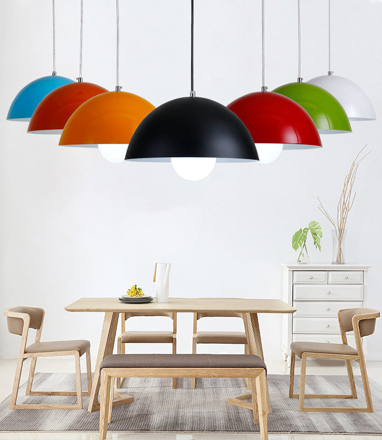 Salle à manger macron suspendu au bol légère forme simple lumière métal métal moderne lumière