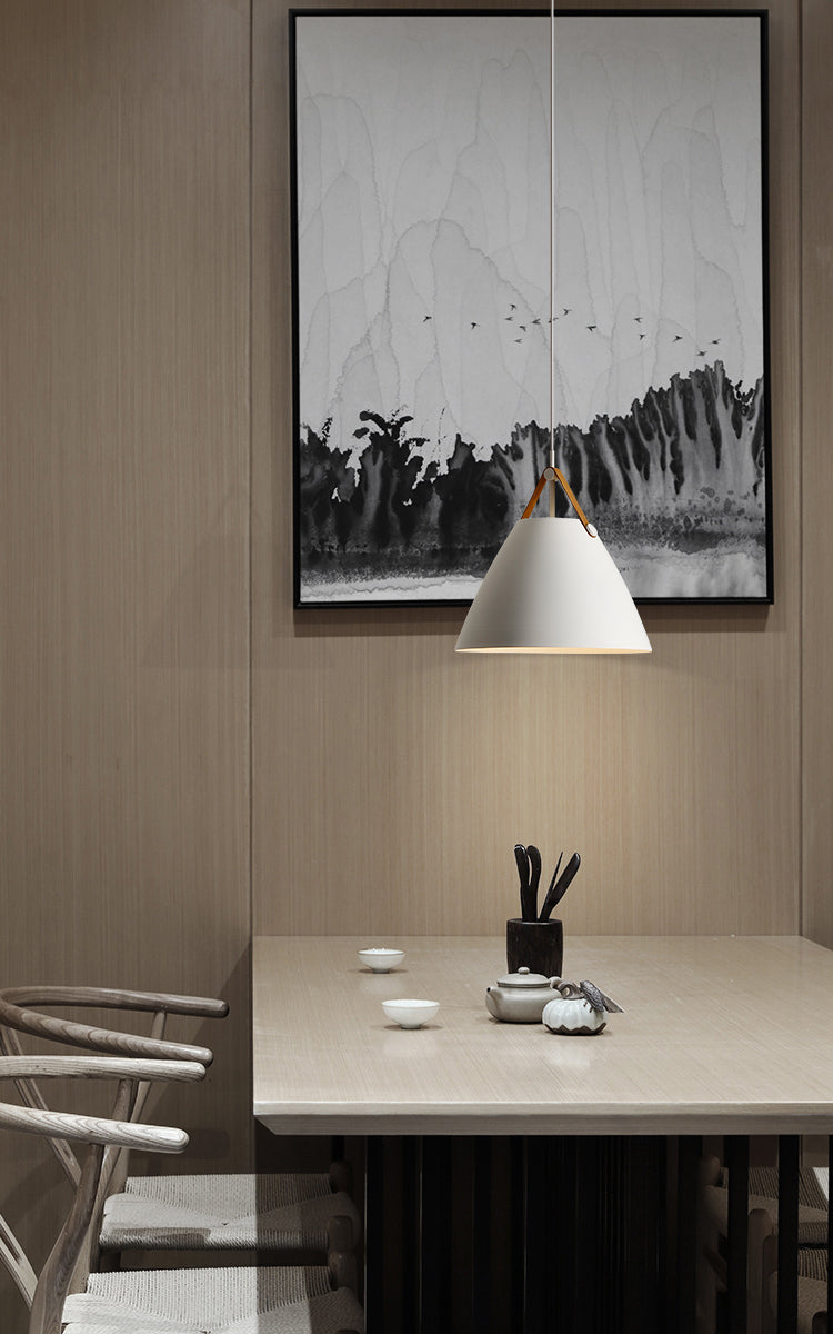 Macron Metal Hanging Light Nordic Style Pendant Light Cone Shape Hanging Light for Coffee Shop