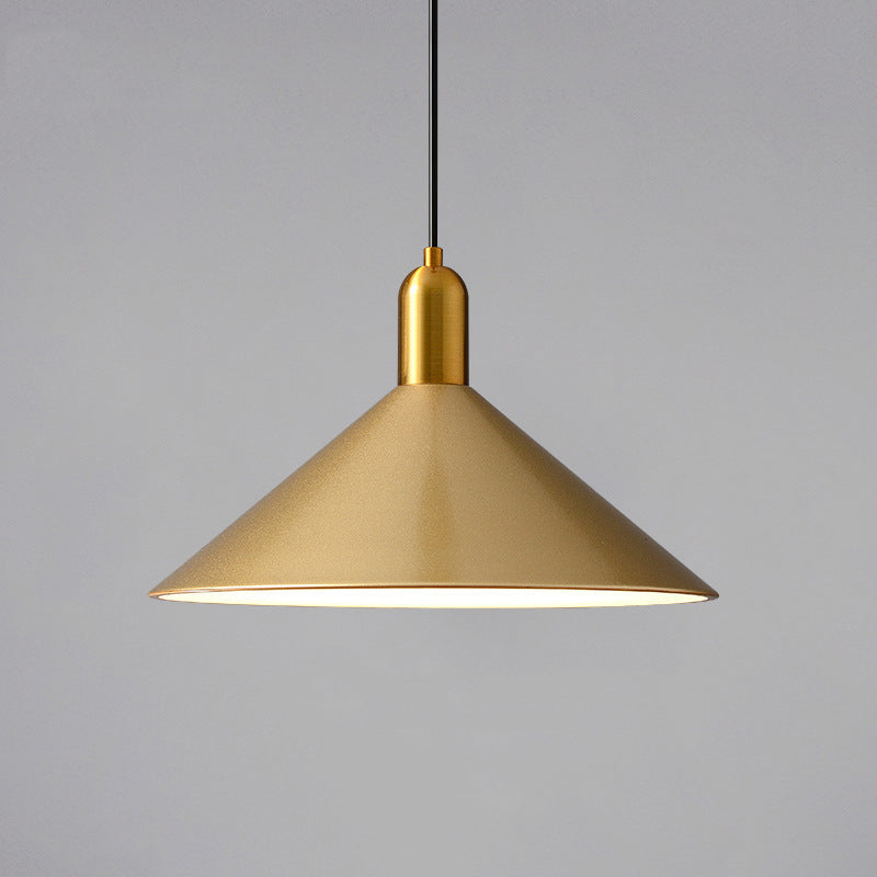 Postmodern Metal Hanging Light Pendant Light Conical Shape Hanging Light for Kitchen