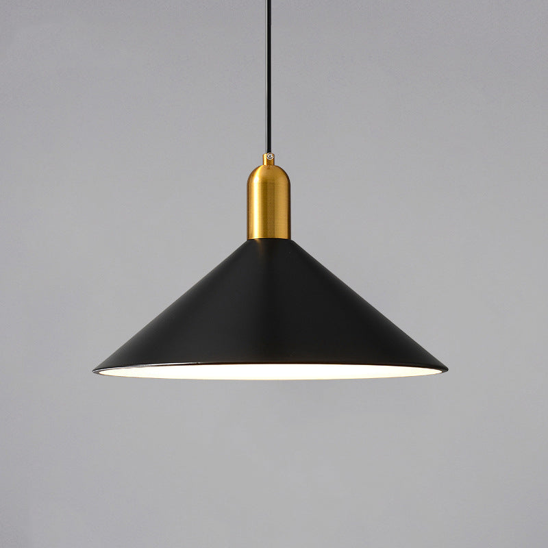 Postmodern Metal Hanging Light Pendant Light Conical Shape Hanging Light for Kitchen