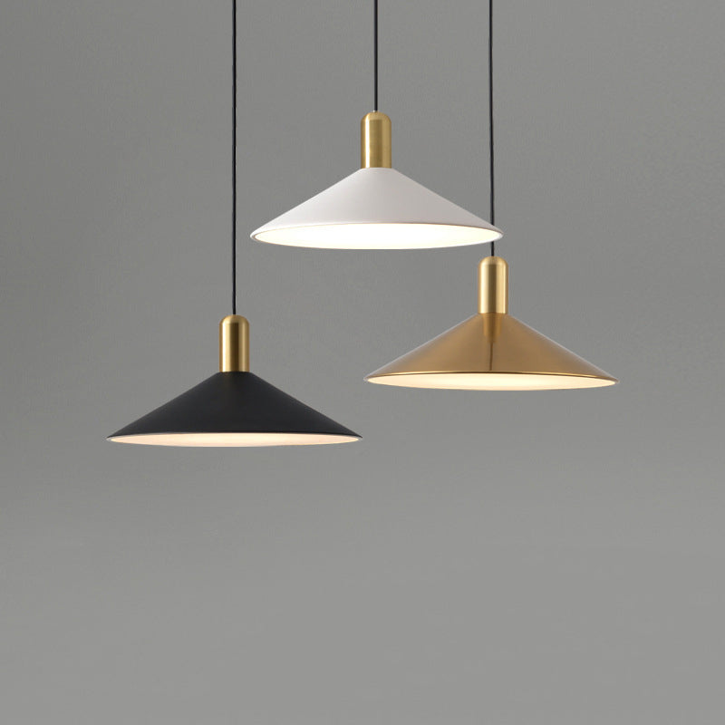 Postmodern Metal Hanging Light Pendant Light Conical Shape Hanging Light for Kitchen