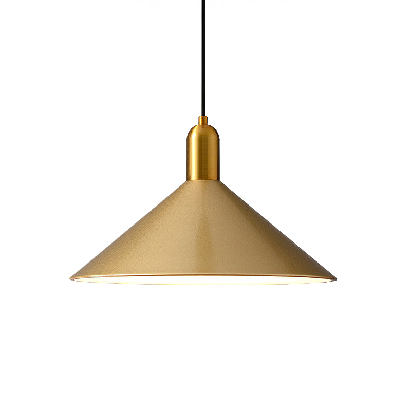 Postmodern Metal Hanging Light Pendant Light Conical Shape Hanging Light for Kitchen