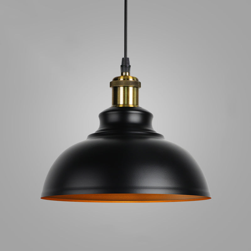 Metal Black Commercial Pendant Lighting Shaded Farmhouse Style Pendant Light Fixture