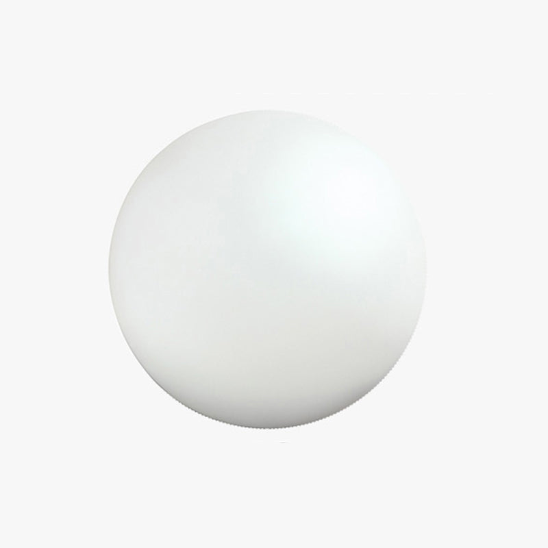 Ultra-modern Simplicity Globe Table Lamp White Glass Nightstand Lamp for Bedroom