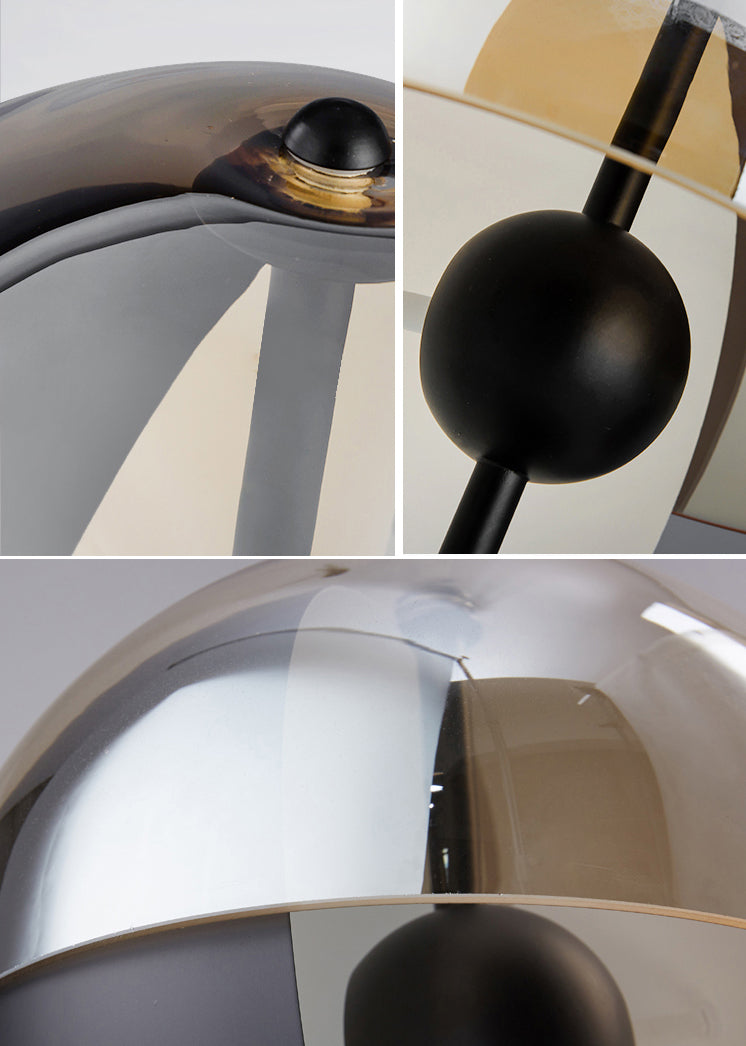 Lampada da tavolo a semicerchio di semplicità ultra-moderna lampada da comodino per camera da letto