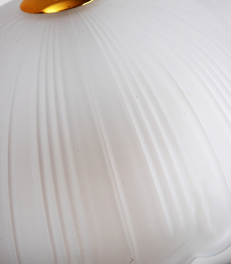 Ultra-moderne Einfachheit Domtisch Lampe weiße Glas Nachttisch-Lampe für Schlafzimmer
