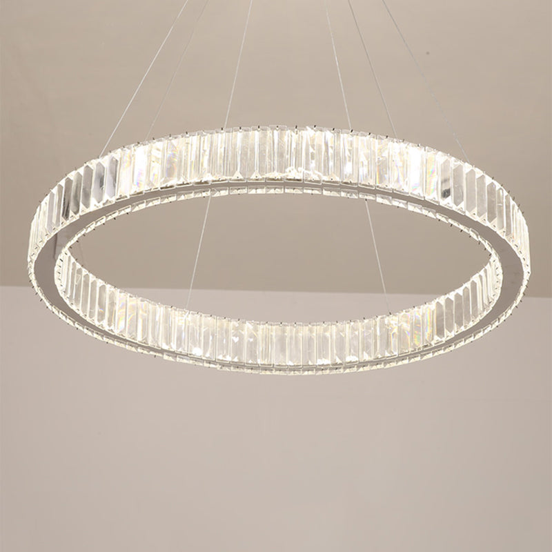 K9 Crystal Hanging Lights Minimalism Chandelier Lighting Fixtures for Living Room