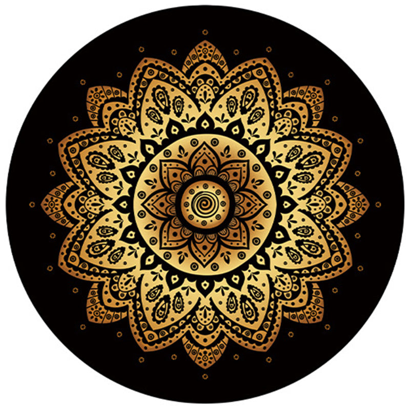 Luxurious Floral Printed Rug Eclectic Moroccan Indoor Carpet Anti-Slip Backing Rug for Home Decor