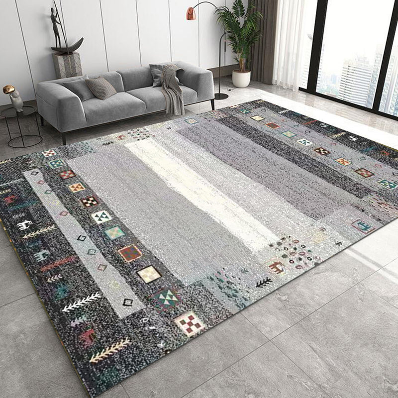 Tapis bohème multi-couleurs tapis tribal classicisme tapis en polypropylène wabable pour décoration intérieure