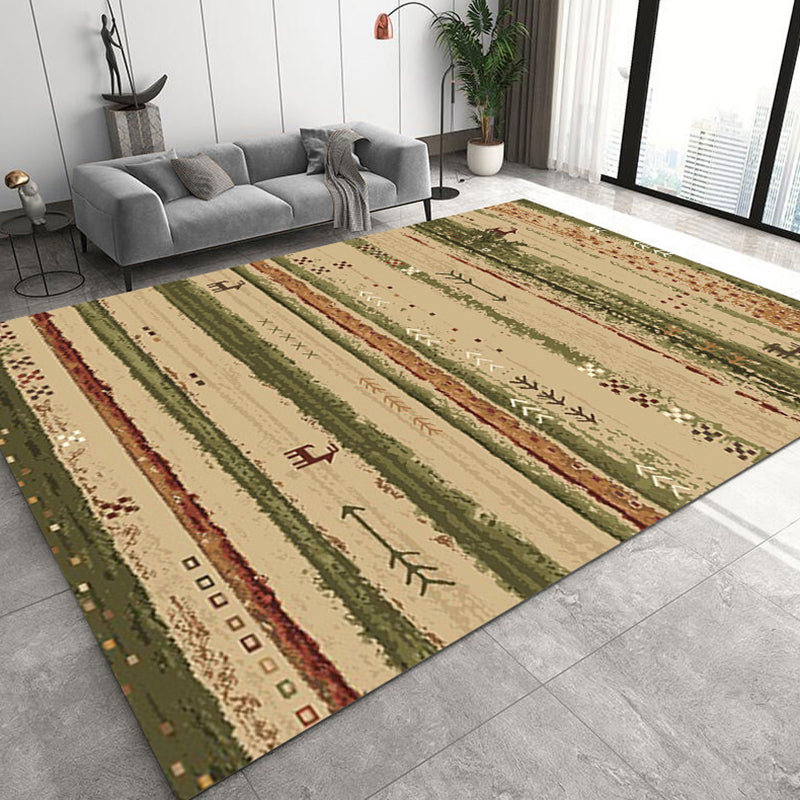 Tapis bohème multi-couleurs tapis tribal classicisme tapis en polypropylène wabable pour décoration intérieure