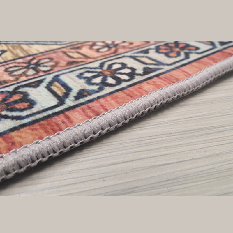 Tapis nordique en Polyester, ton blanc, bloc de couleur, pour l'intérieur, avec support antidérapant, pour la décoration de la maison