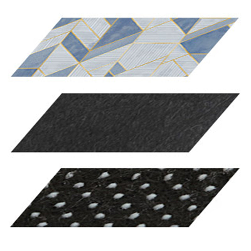 Multicolor Modern Rug Polyester Plants Pattern Area Rug Non-Slip Backing Carpet for Home Decoration