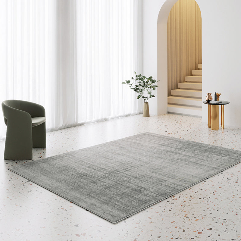 Weißer Simplicity-Innenteppich, Polyester-Teppich mit Farbverlauf, rutschfester Teppich für die Inneneinrichtung