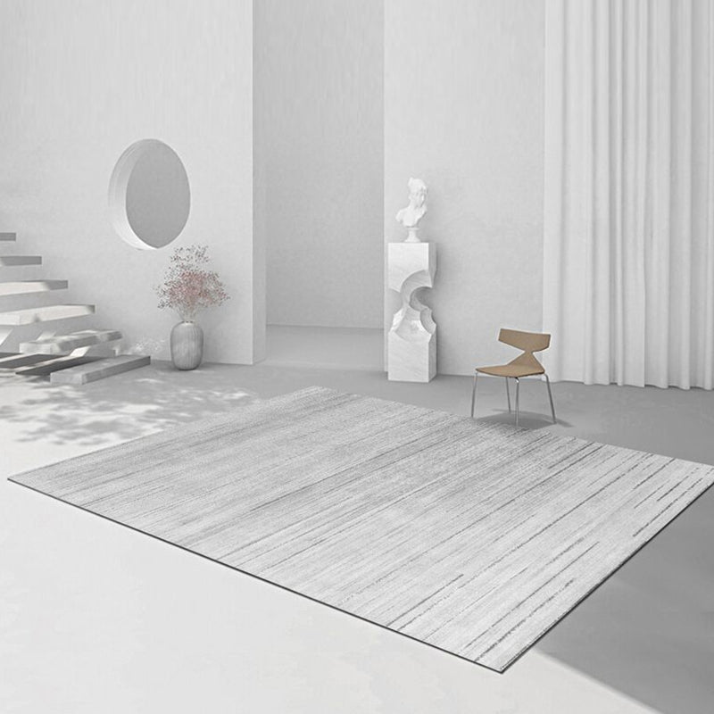 Weißer Simplicity-Innenteppich, Polyester-Teppich mit Farbverlauf, rutschfester Teppich für die Inneneinrichtung