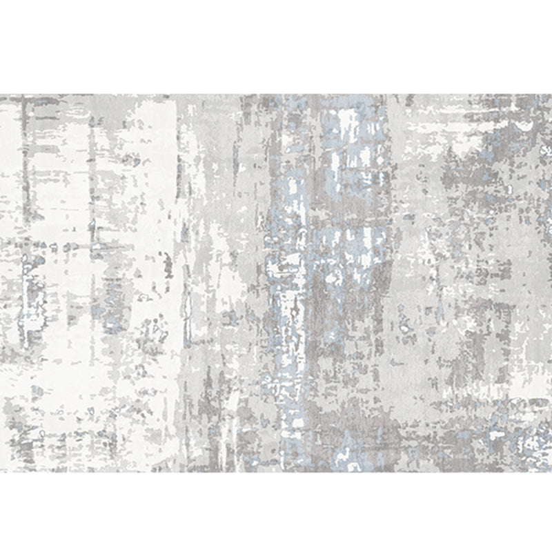 Tapis d'intérieur simple en Polyester, ton blanc, rendu des couleurs, résistant aux taches, pour la décoration de la maison