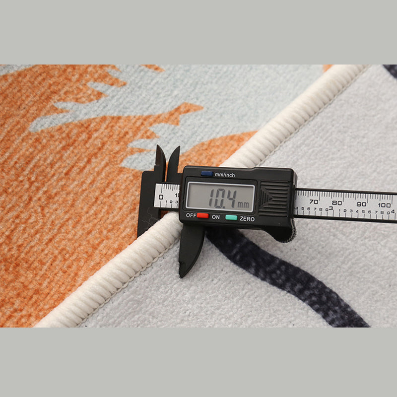 Mehrfarbiger Streifenteppich aus Polyester, minimalistischer Teppich, rutschfeste Rückseite, Innenteppich für Heimdekoration