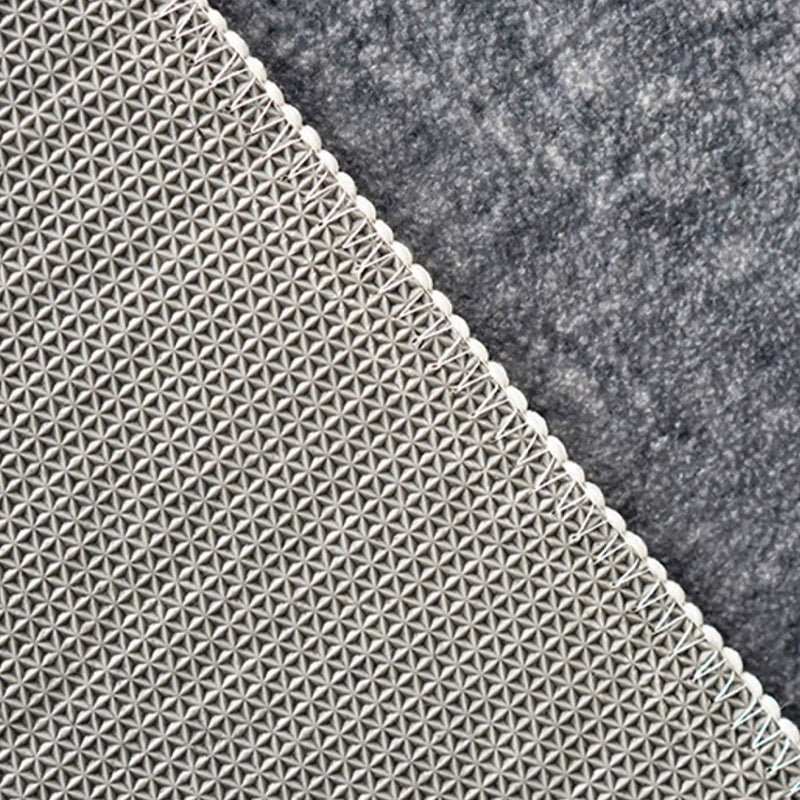 Grauer Farbwiedergabe-Teppich, Polyester-Funky-Teppich, rutschfeste Rückseite, Innenteppich für Heimdekoration