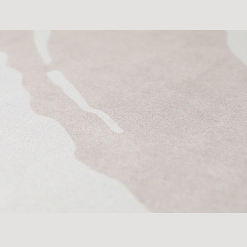 Apricot Tone Nordic Area Carpet Polyester Abstract Print Indoor Rug Easy Care Carpet for Living Room