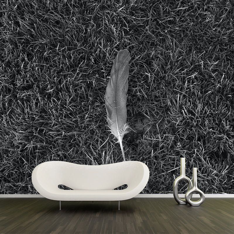 Beautiful Feather Mural Wallpaper Mildew Resistant Children's Room Mural Wall Art