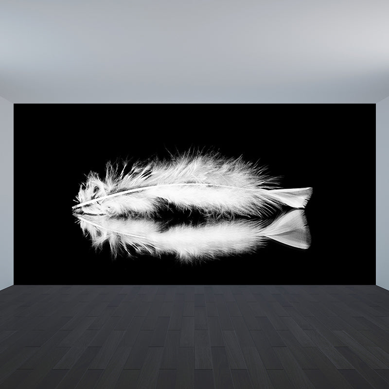 Beautiful Feather Mural Wallpaper Mildew Resistant Children's Room Mural Wall Art