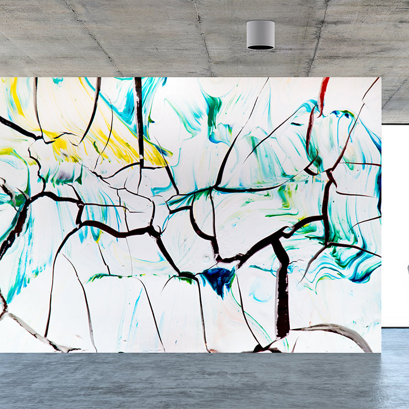 Modern Abstract Mural Wallpaper for Girls Bedroom Customised Wall Covering