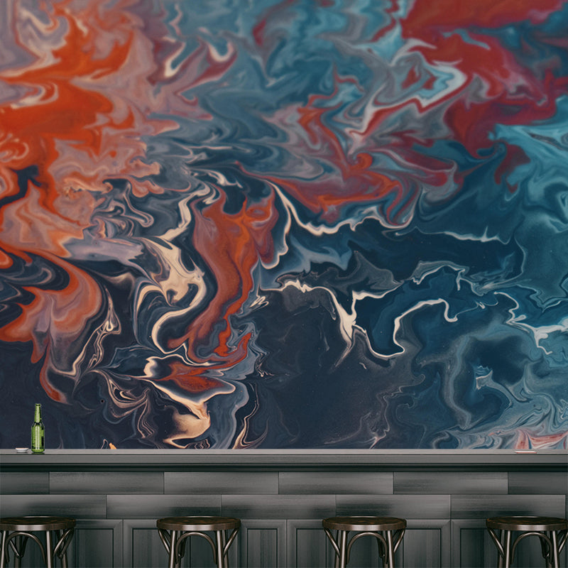 Eco-friendly Decorative Wall Mural Illustration Horizontal Modern Abstract Pattern Wall Covering