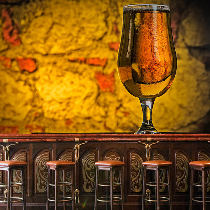 Full Size Wall Mural Moisture Resistant Contemporary Style Wall Art for Wine Shop