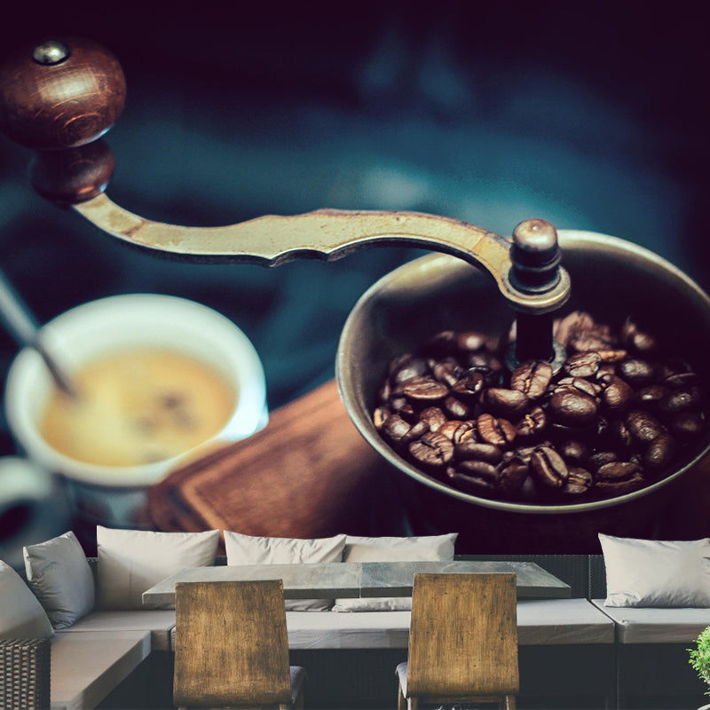 Photography Coffee Bean Wall Decal Modern Style Coffee Shop Decor Mural Wallpaper