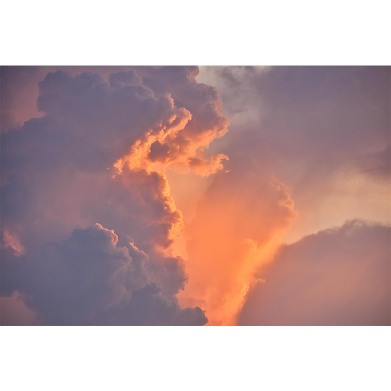 Contemporary Sunset Landscapes Mural Indoor Decorative Cloud Pattern Wall Decor