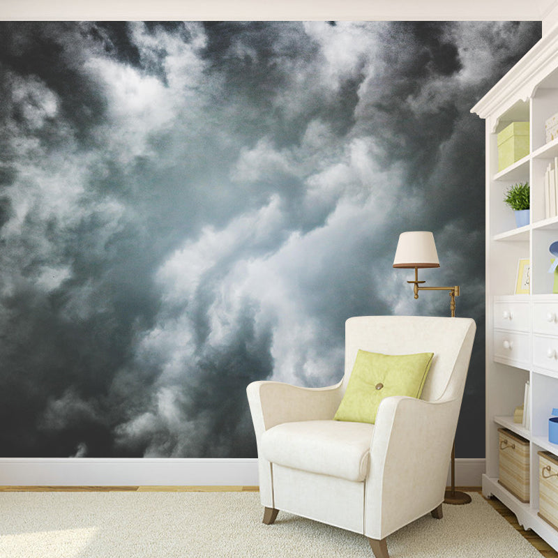 Modern Art Storm Mural Decal Eco-friendly Wallpaper Wall Covering for Home