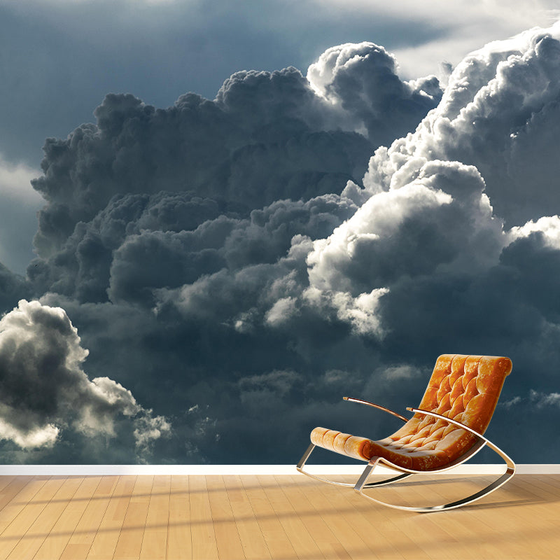 Modern Art Storm Mural Decal Eco-friendly Wallpaper Wall Covering for Home