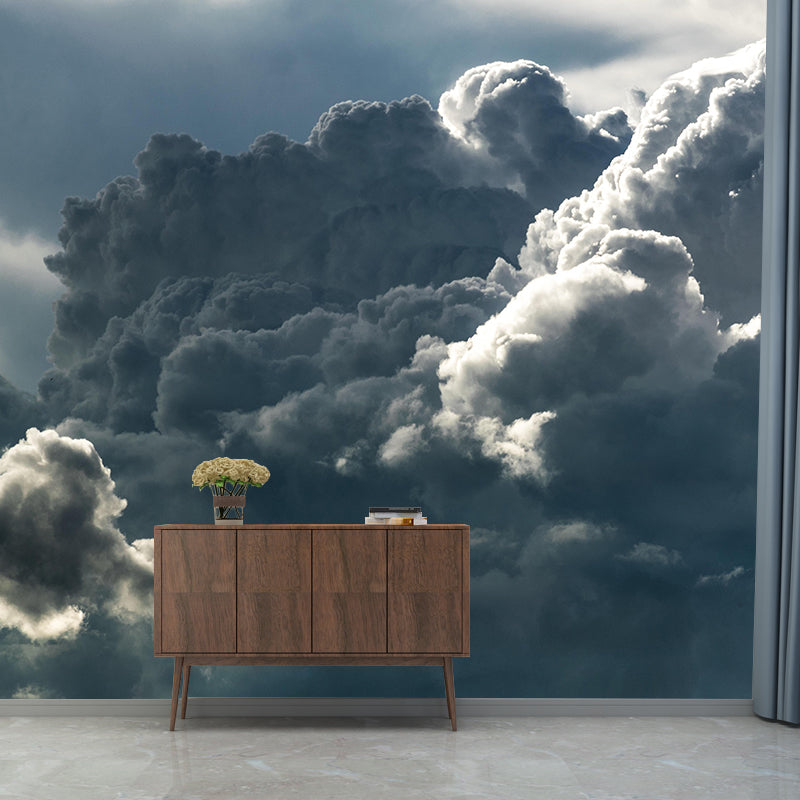 Modern Art Storm Mural Decal Eco-friendly Wallpaper Wall Covering for Home